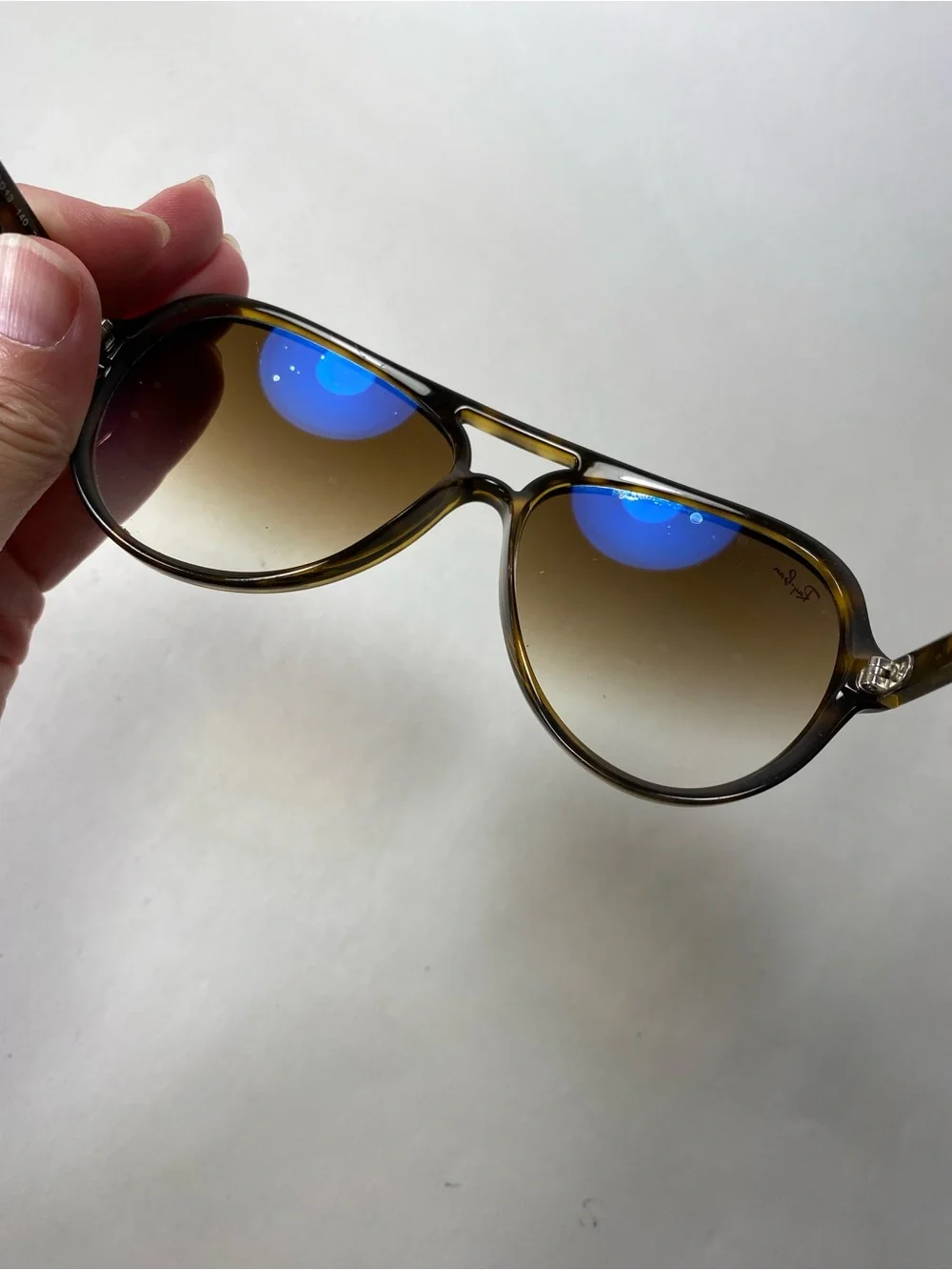 Ray-Ban Cats 5000 Sunglasses Lght Tortoise Frame Gradient Lenses